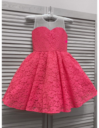 Coral lace pageant cocktail dress/ Pageant girl dress/ Teens cocktail dress/ Toddler pageant dress/ Pageant wear/ Custom pageant dress