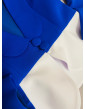 Royal blue and white girls suit with jacket and romper/ Girls pageant wear/ Interview suit/ Custom pageant outfit