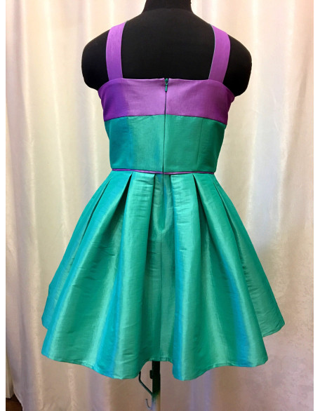 Teal turquoise purple pageant cocktail interview dress/ Pageant girl outfit/ Pageant wear/ Custom pageant dress