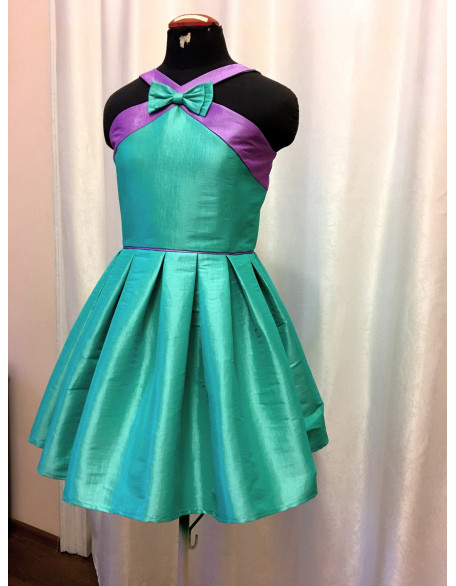 Teal turquoise purple pageant cocktail interview dress/ Pageant girl outfit/ Pageant wear/ Custom pageant dress